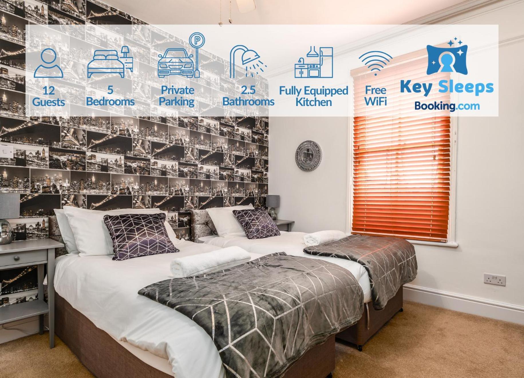 Spacious Contractor House For Large Groups - Private Parking Нортхамптън Екстериор снимка